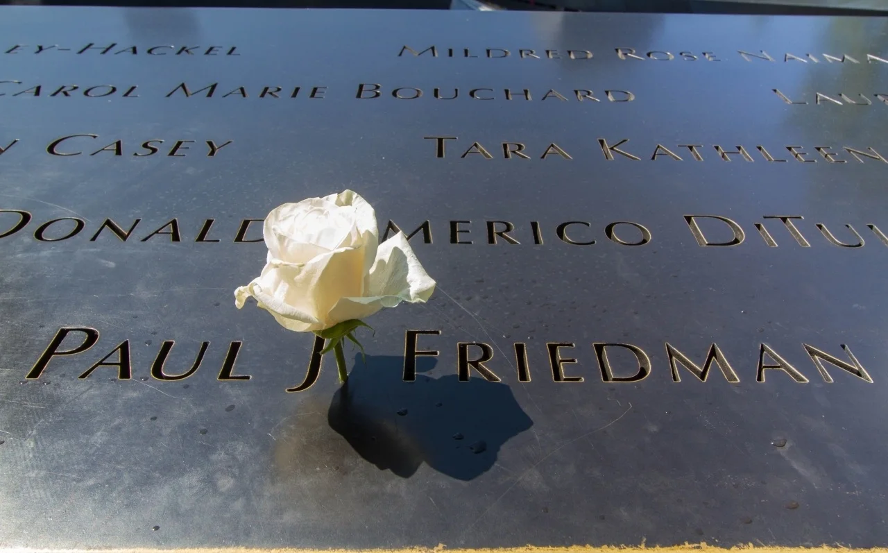 September 11 Memorial White Rose.