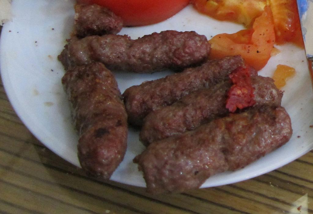 Kyufte or grilled meat.