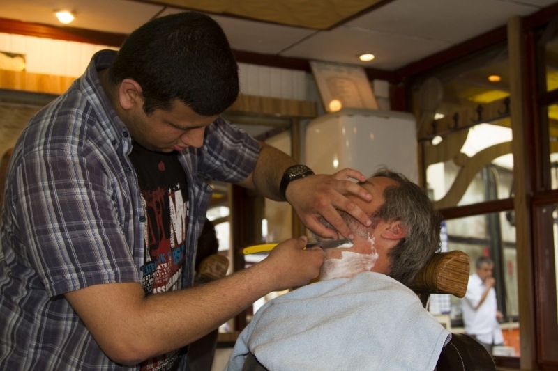 Close shave with the Turkish Barber.