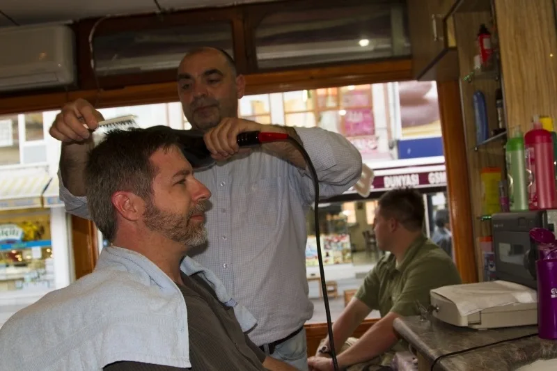 Turkish Barber takes a little off the top.