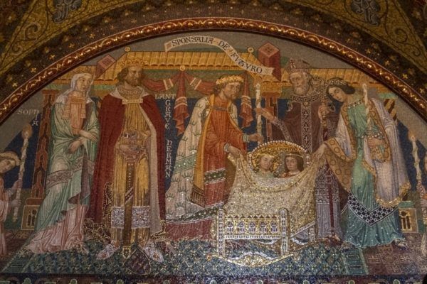 St. Elisabeth's Betrothal is a fresco famous at Wartburg.