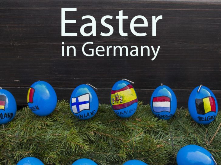 Easter in Germany and Decorated Franconian Easter Fountains