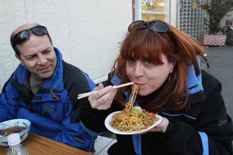 One of our favorites from our first memories of Japan, yakisoba.