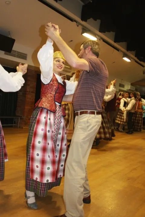 Dancing in Lithuania.