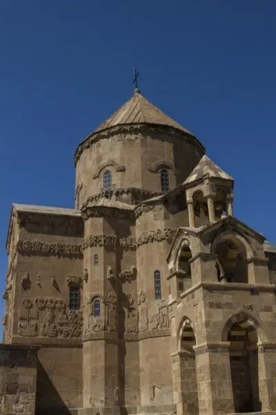Armenian Cathedral on Akdamar Island on Lake Van.