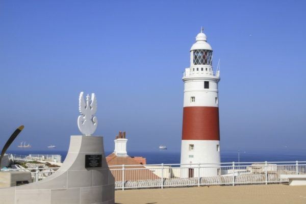 Gibraltar lighthouse at Europa Point.