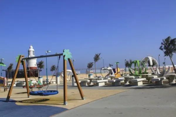 Gibraltar playground near lighthouse at Europa Point.