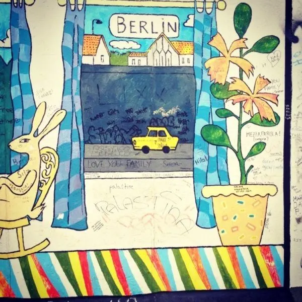 Berlin Wall Gallery Mural.