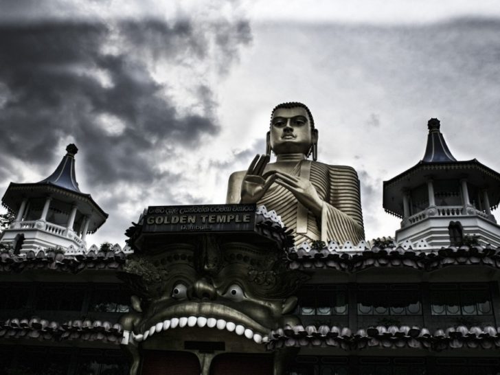 Golden Temple Dambulla in Sri Lanka.