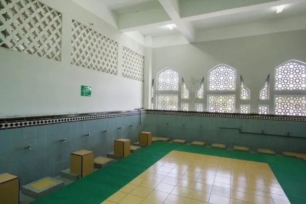 The mosque's washing area.
