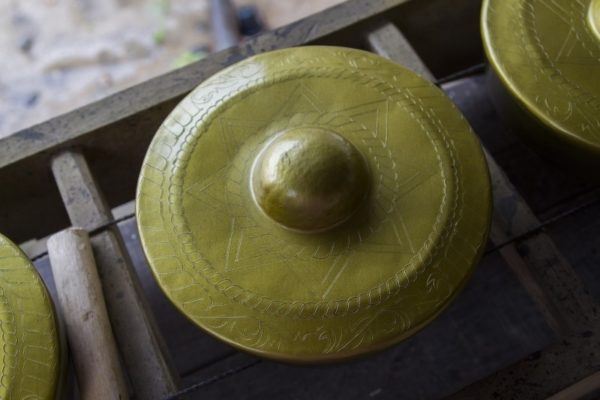 Handmade gong in Kampung Sumangkap.