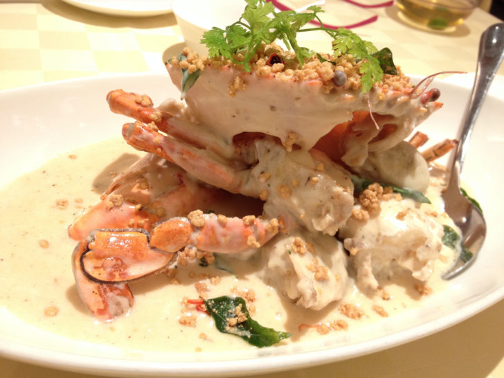 Singapore's signature dish is chili crab!