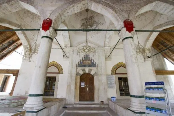 Interior view of Mostar mosque.