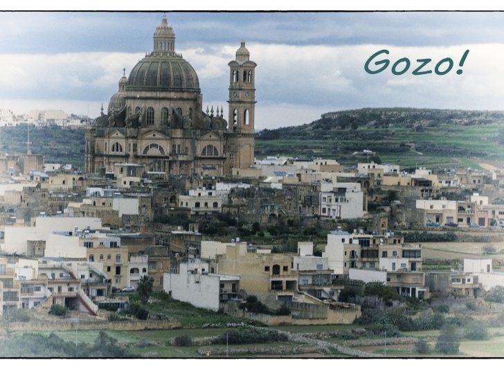 Overlooking Gozo, one of the three islands that comprise the island nation of Malta.