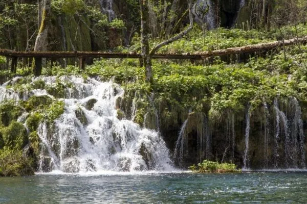 Plitvice Lakes waterfalls.