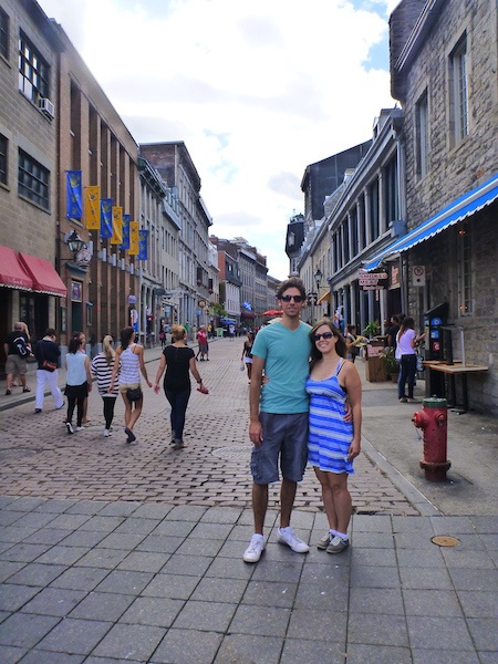 Justin and Lauren in Quebec.