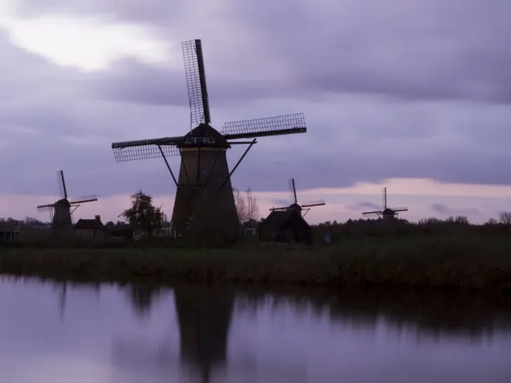 The world heritage site of Kinderdijk, in the Netherlands, is an iconic sight you must not miss.