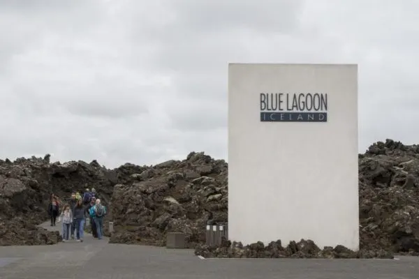 The imposing entrance to Iceland's Blue Lagoon.