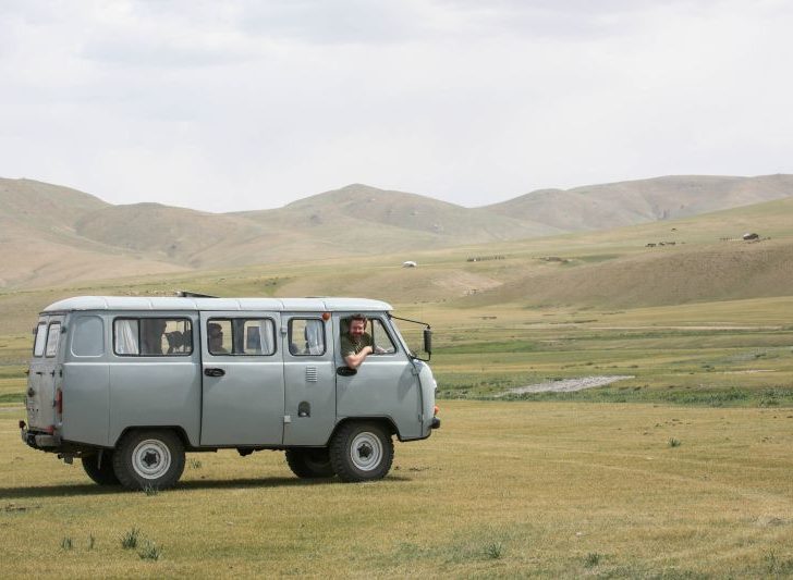 Russian van that we drove all around Mongolia.
