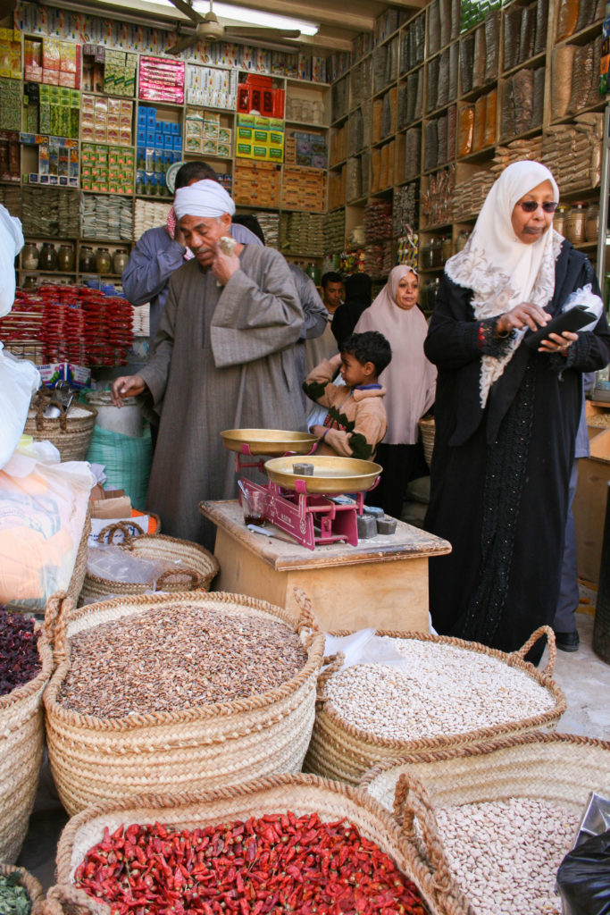 Shopping at Khan el Khalili market is one of the best things to do in Cairo, Egypt.