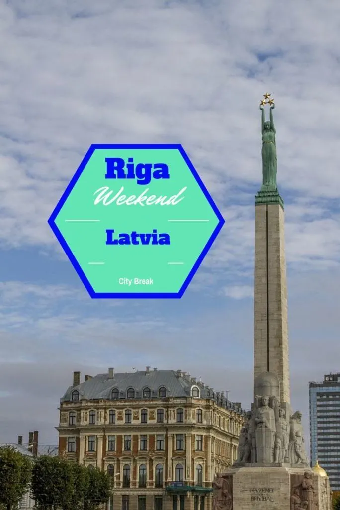 The Freedom Monument in Riga, Latvia.