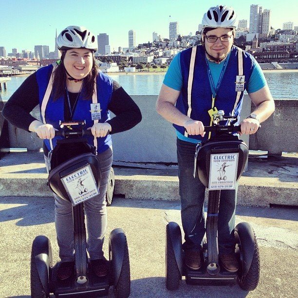 Remembering the odd things we've done, like segway driving.