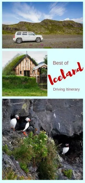 One Week driving Itinerary, Iceland.