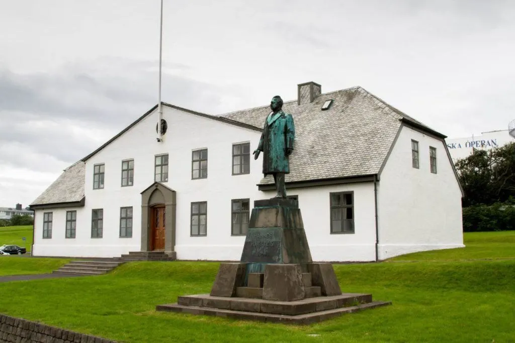 The famous "white-house" in Reykjavik where Reagan and Gorbachev met and planned the end of the cold war.