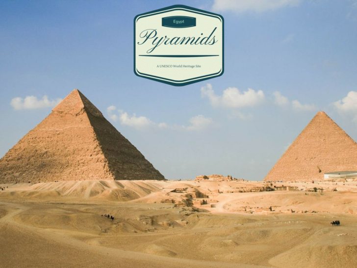 Pyramids of Giza Egypt.