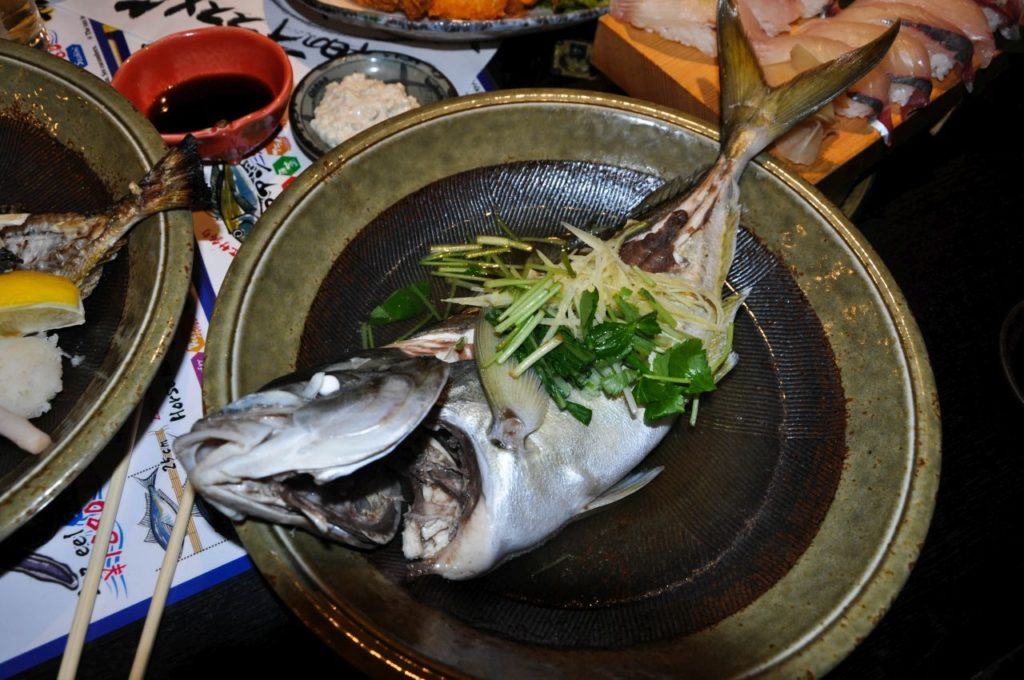 Fish with herbs.