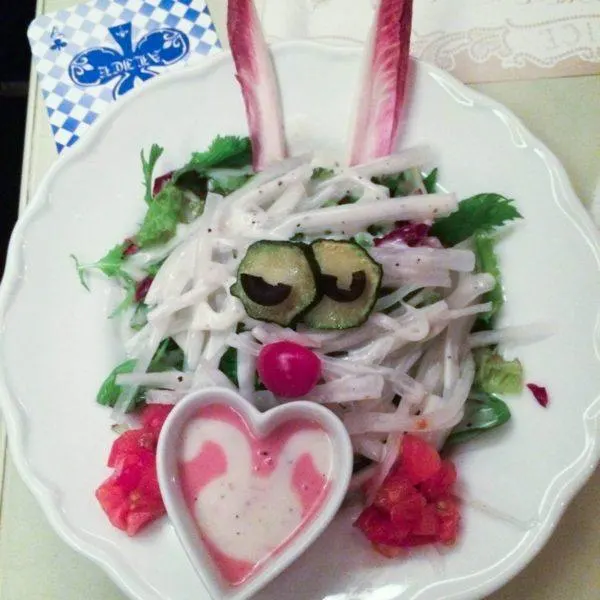 Rabbit salad.