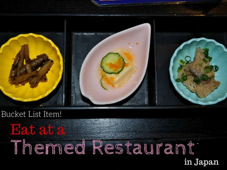 While in Tokyo, you must visit a themed restaurant.