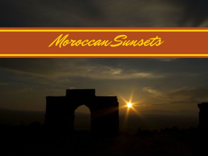 Sunset Morocco.