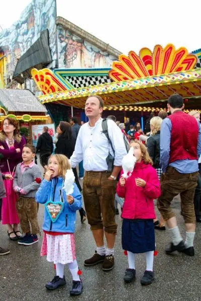 Kids and adults alike dress up, eat junk food, and have a blast at the Oktoberfest.