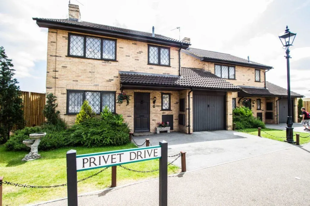 Exterior view of the Dursley House on Privet Drive.