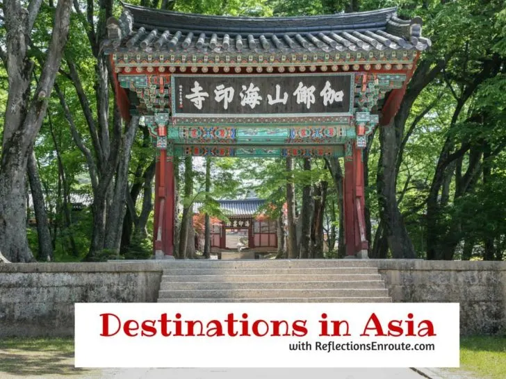 Destinations in Asia.