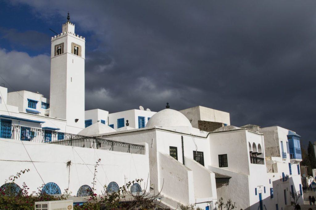 The blue and white colors of Sidi bou Said, Tunisia.