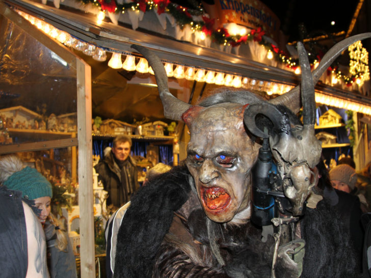 Krampus is a scary Christmas tradition in the Alps.