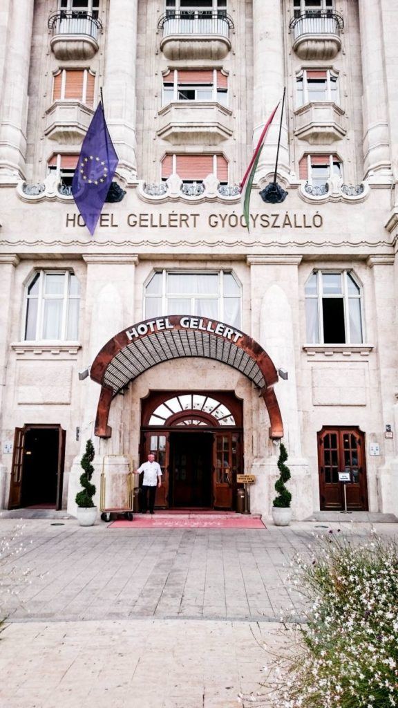 Entrance to the Hotel Gellert.