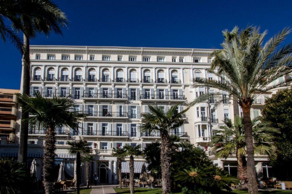 Our hotel in Menton, France.