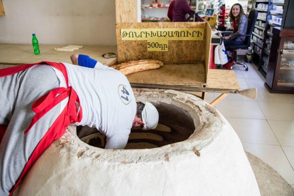 Baking Levash- a cultural world heritage activity at Lake Sevan.