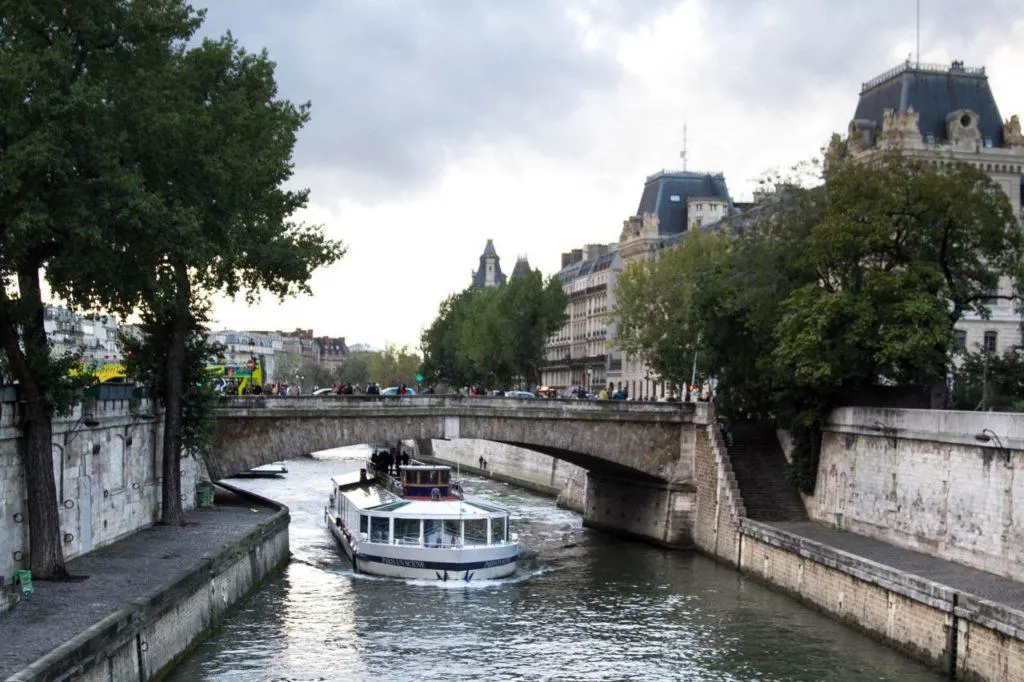 A Seine cruise through Paris.