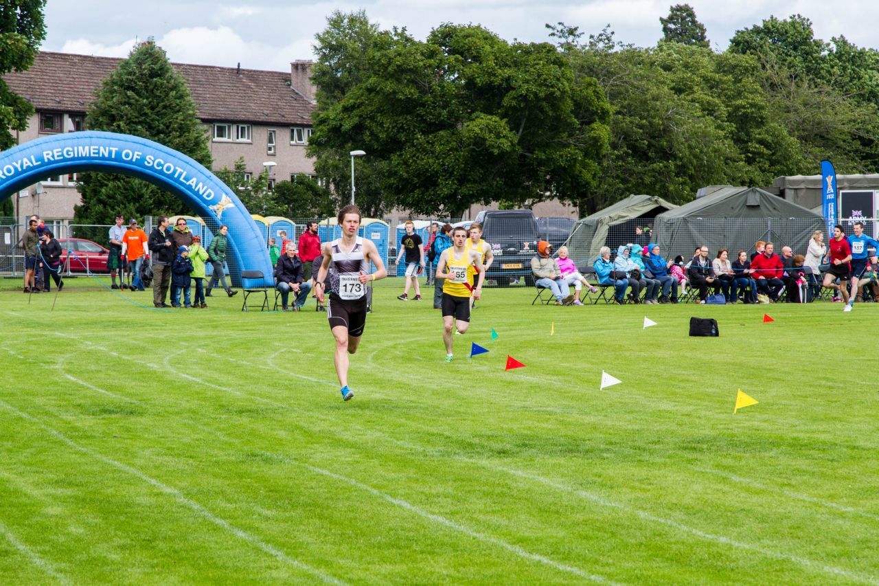 All kinds of events, even foot racing, at the Inverness Highland Games.