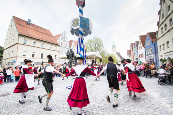 Maypole dances and festivals are celebrated throughout Bavaria.