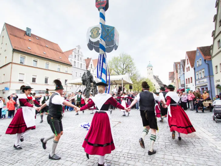 Maypole dances and festivals are celebrated throughout Bavaria.