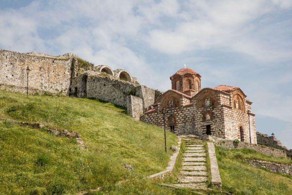 A Byzantine Church outside the fortress walls in Berat.