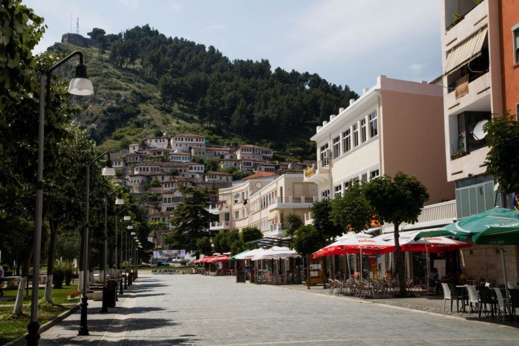 Downtown Berat is full of restaurants where you can get a good kebab or skewer.