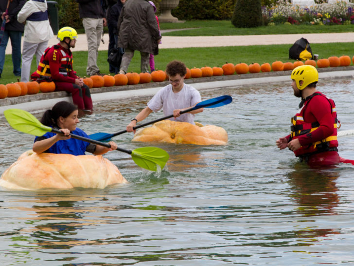 Don't miss this amazing pumpkin boat race at the annual Ludwigsburg Pumpkin Festival in Germany.