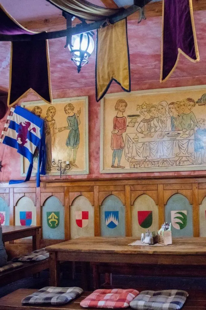 Medieval decorations in the Kutna Hora restaurant - U Kata.