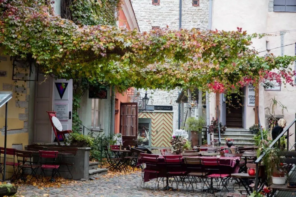 Master's Courtyard - a beautiful place to buy some handmade crafts or just sit and have a coffee. It's easily one of the fun things to do in Tallinn!